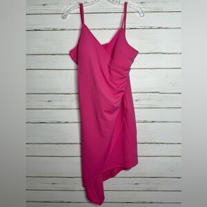 Planet Gold Pink Asymmetrical Dress